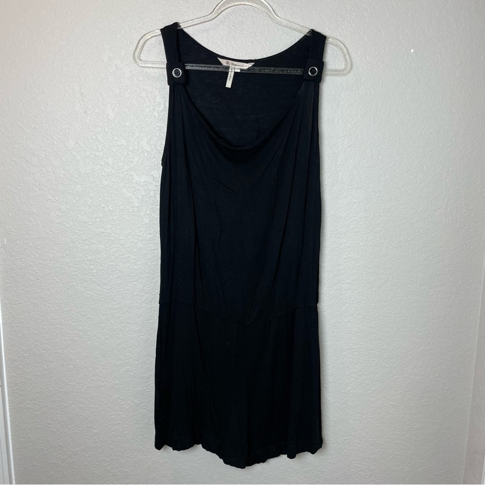 BCBGeneration Black Sleeveless Shorts Romper Size L